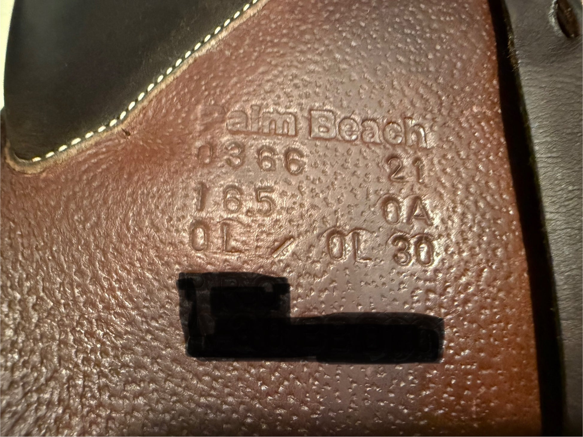 16.5" Voltaire Palm Beach Saddle