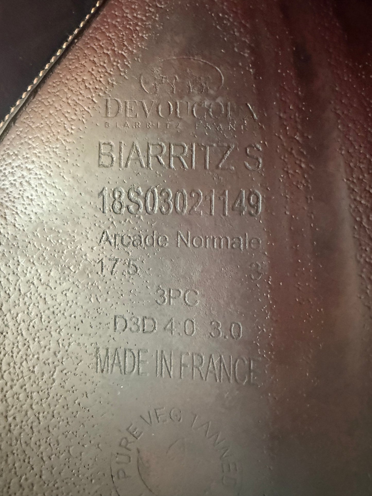 17.5 - 2018 Devoucoux Biarritz S, 3 Flap, Standard D3D Panel