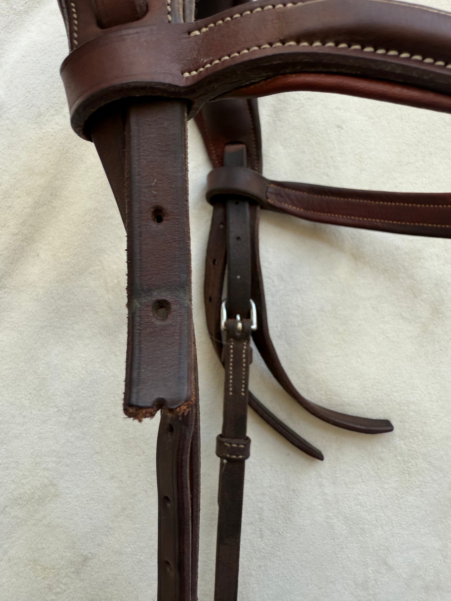 CWD French Noseband Bridle with Fancy Stitching (Size 2) - See Description