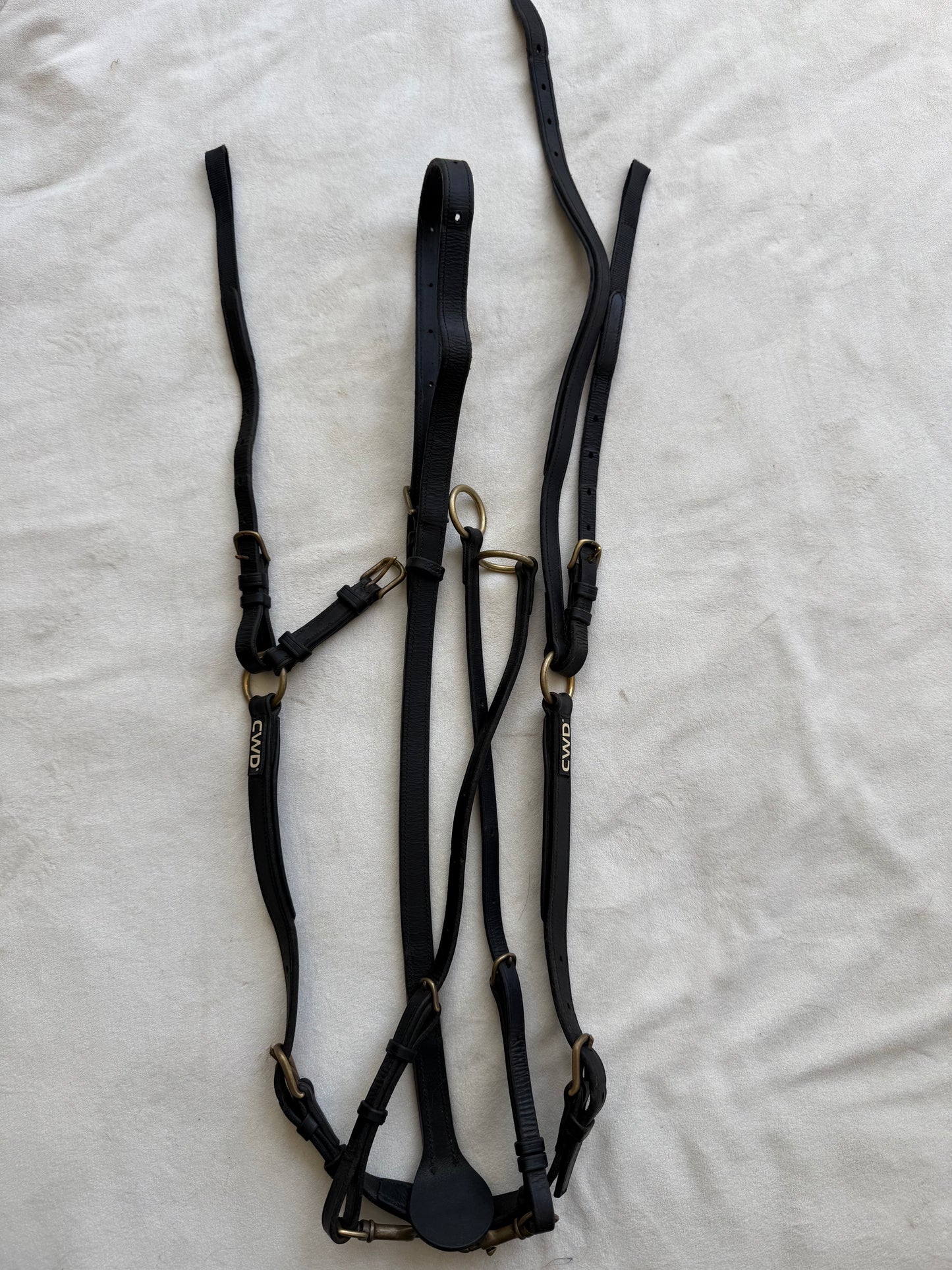 CWD Adjustable Bridge Breastplate, Size 3, Black - Excellent Condition