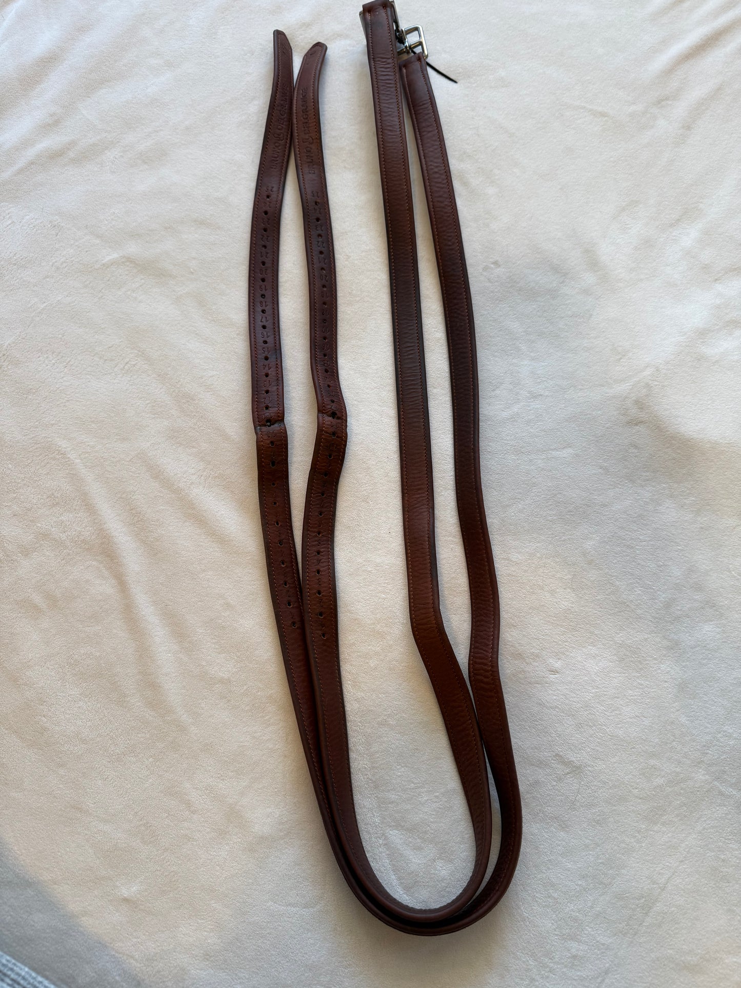 Bruno Delgrange Stirrup Leathers, Lightly Used, 150 / 60”, Excellent Condition