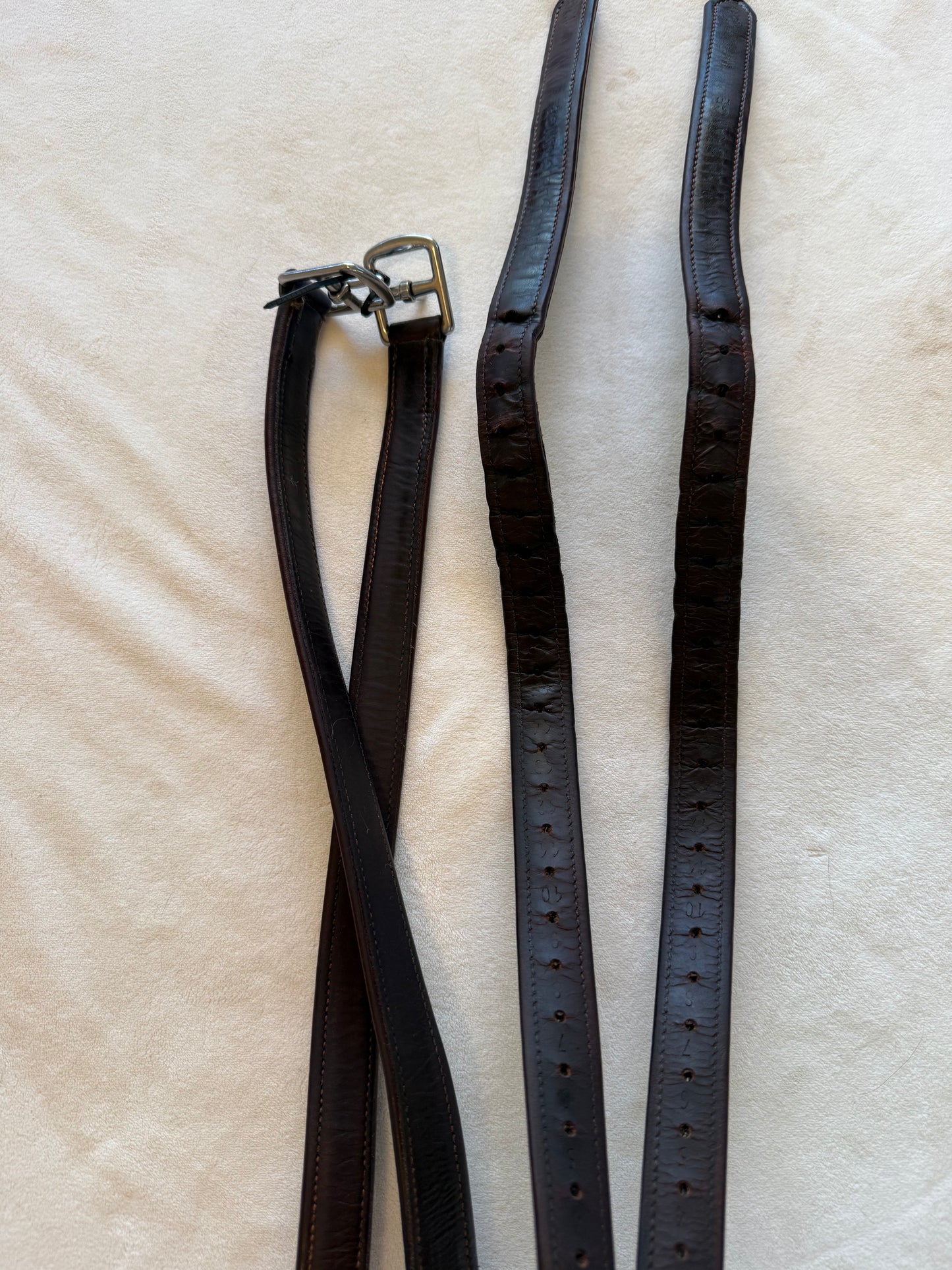 Bruno Delgrange Stirrup Leathers, Used, 120 / 48” (Short)
