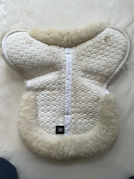 Mattes Platinum Saddle Pad, White, Show Jumper, Size Medium
