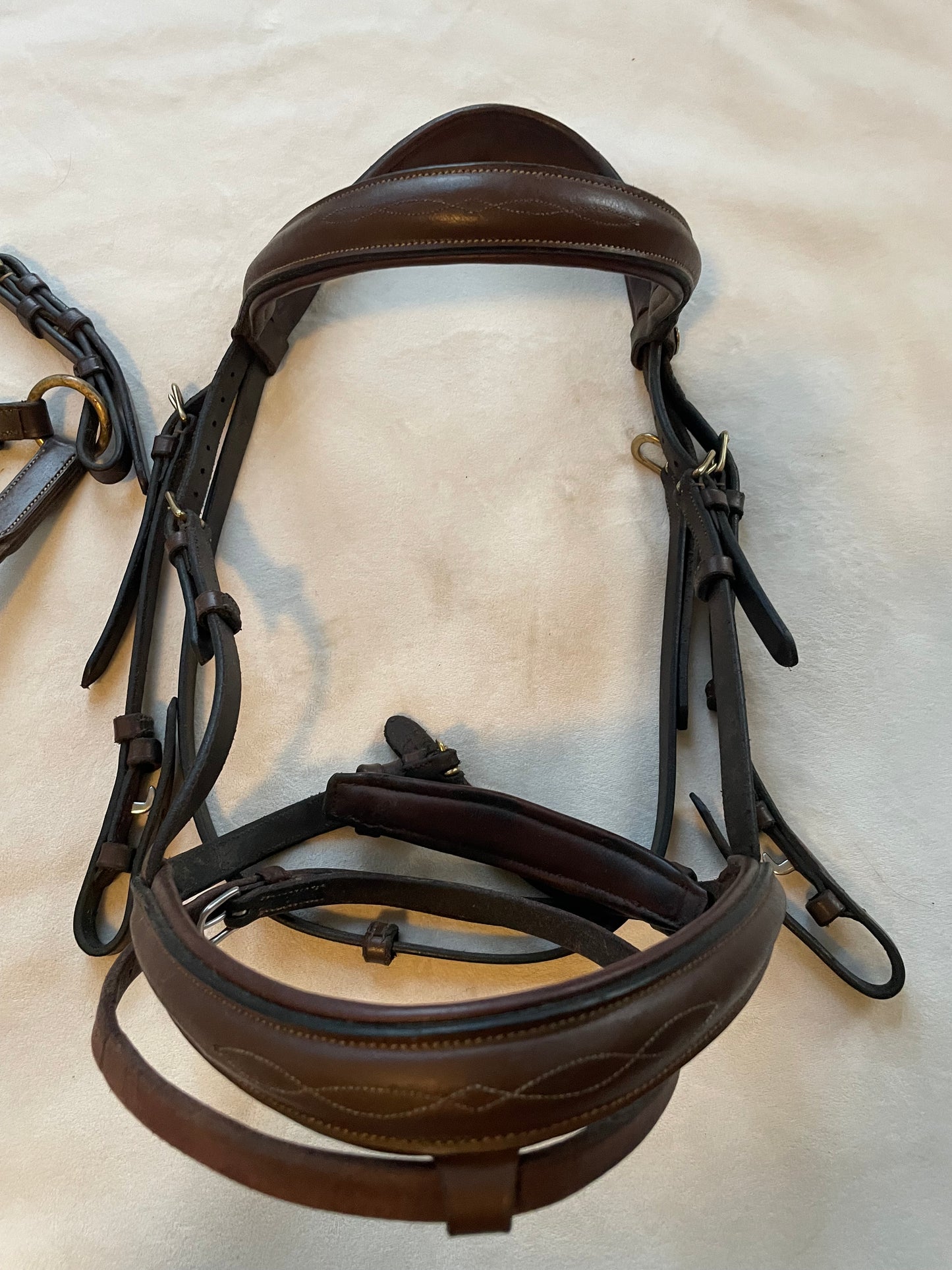 HFI Pony Bridle and Breastplate, Nice Quality, Brass Fasteners