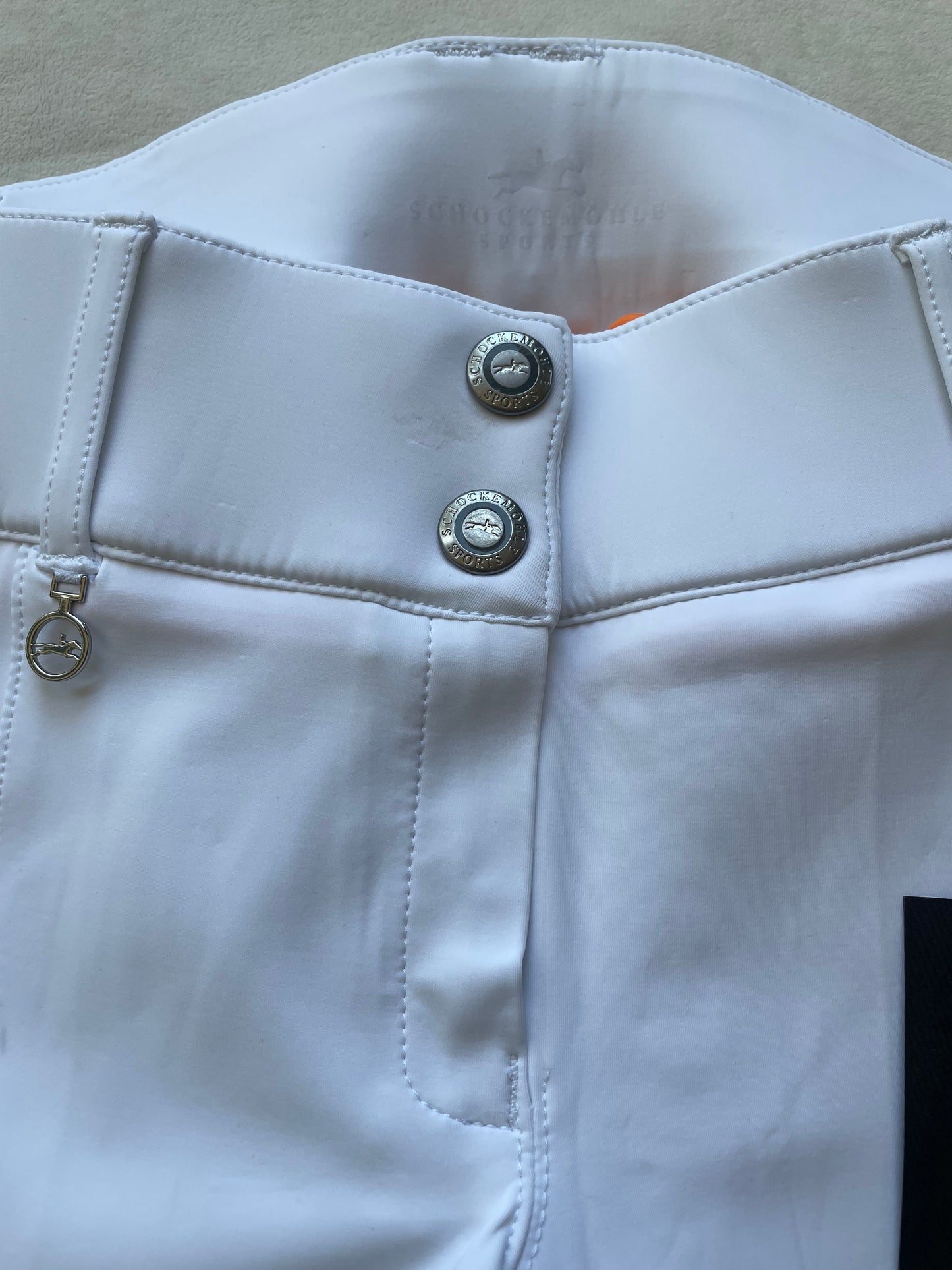 Schockemöhle Carla Full Seat Breeches, White, Size 24 US (36 EU) - New with Tags