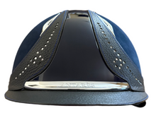 Antares Custom Helmet, Navy, Suede with Rhinestone Embellishment - Size Small (53 cm) (Retail $875)