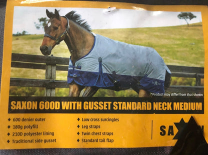 Saxon Sheet 600D with Gusset Standard Neck Medium - Various Sizes