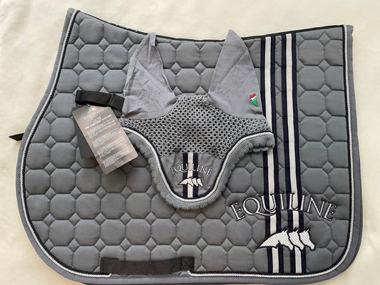 Equiline Octagon Saddle Pad and Fly Bonnet