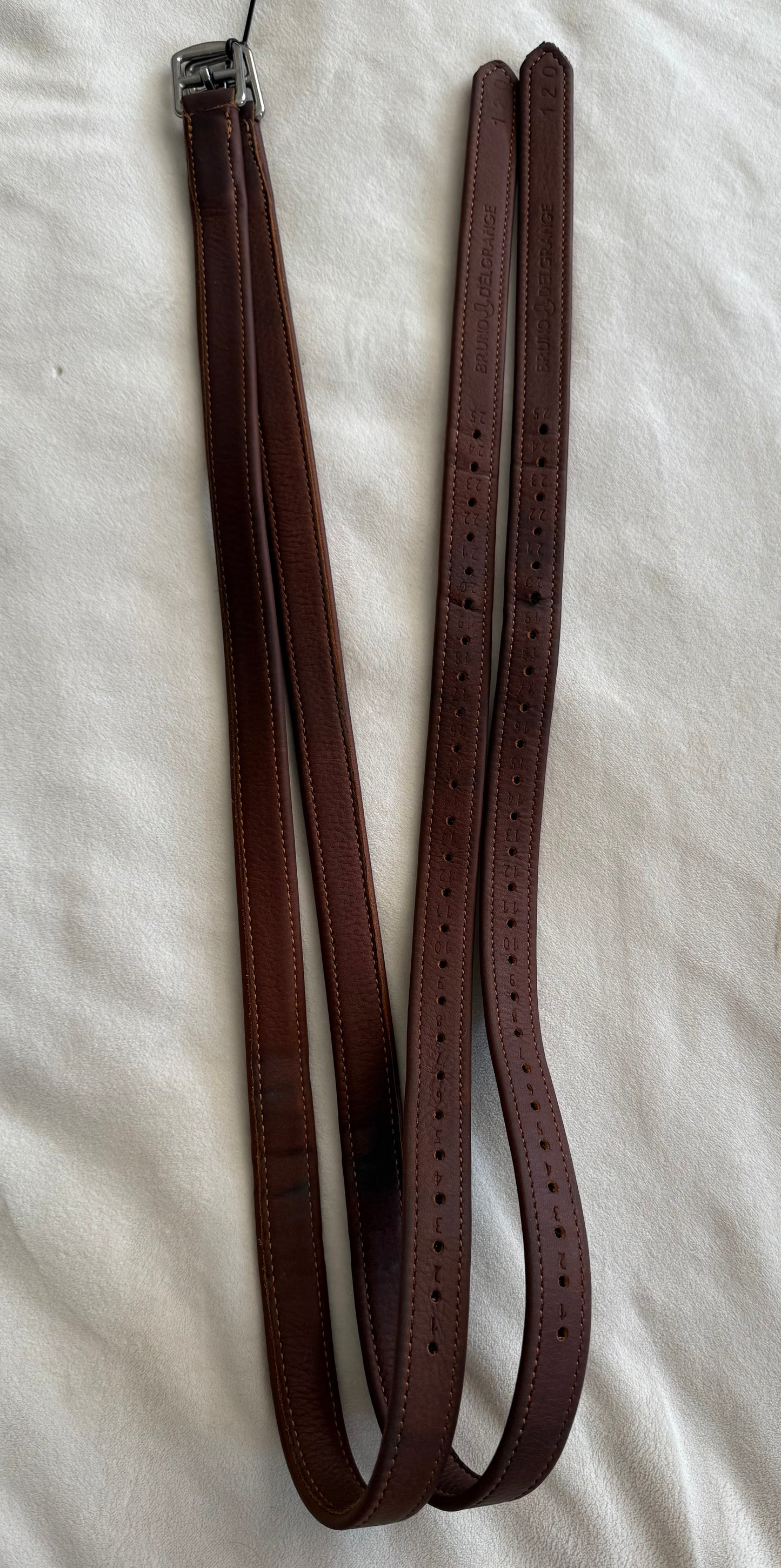 Bruno Delgrange Stirrup Leathers, 120cm / 48” - Nearly New