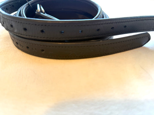 Equipe Stirrup Leathers, Nearly New, Black, Calf Lined, 145 / 58”