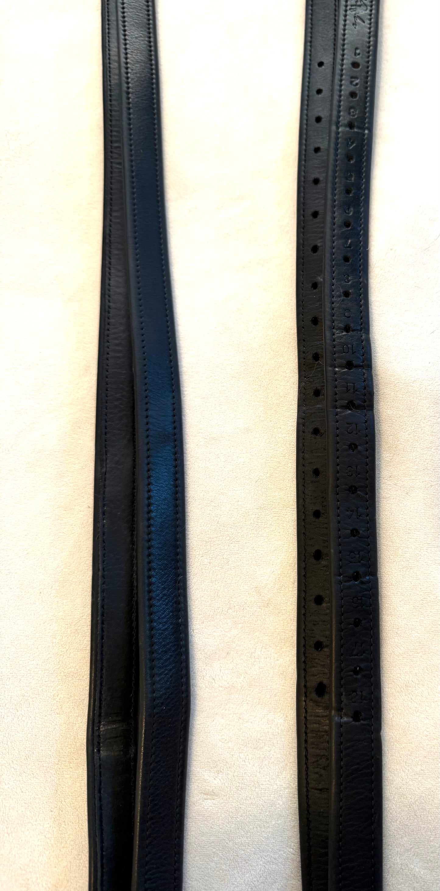 Equipe Stirrup Leathers, Nearly New, Black, Calf Lined, 145 / 58”