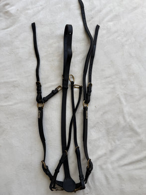 CWD Adjustable Bridge Breastplate, Size 3, Black - Excellent Condition