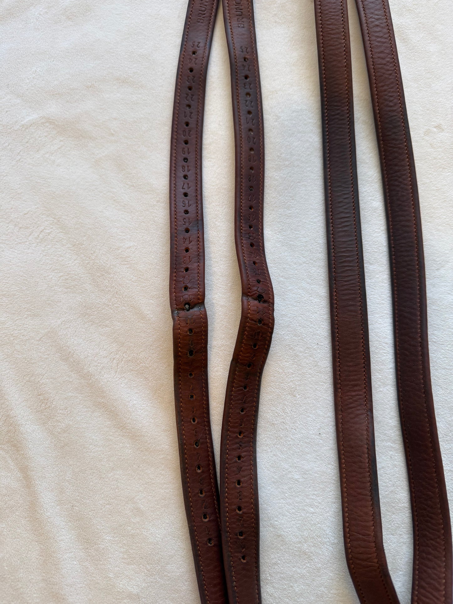 Bruno Delgrange Stirrup Leathers, Lightly Used, 150 / 60”, Excellent Condition
