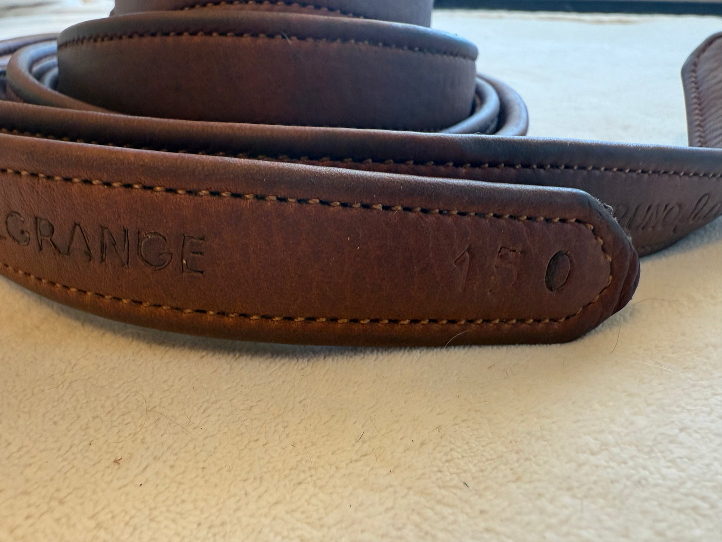Bruno Delgrange Stirrup Leathers, Lightly Used, 150 / 60”, Excellent Condition