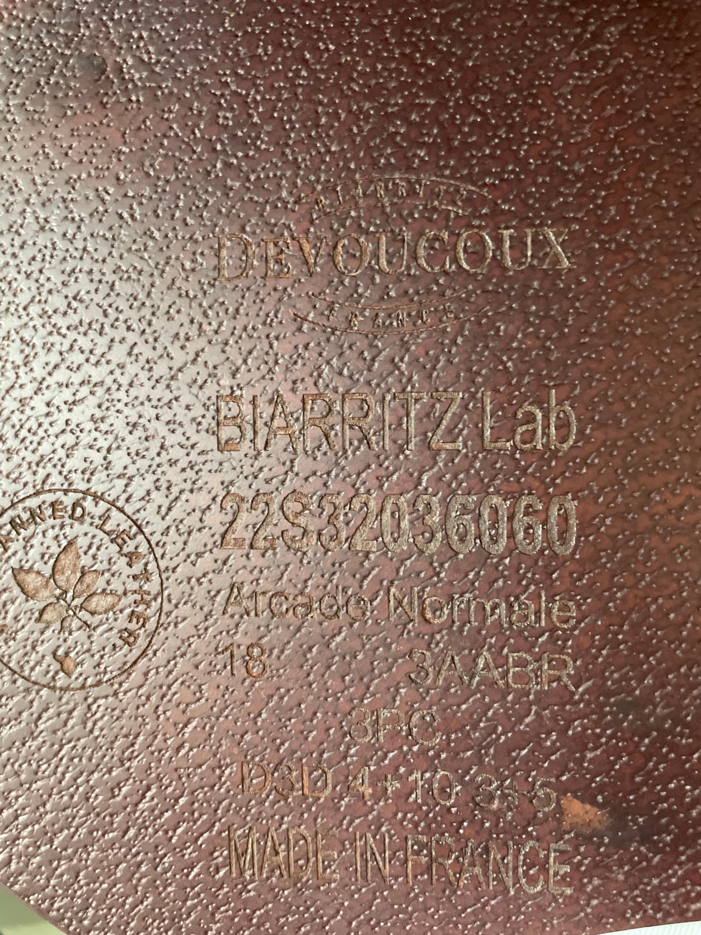 18 - 2022 Devoucoux Biarritz Lab, 3AABR Flap, 4.75” Tree - DEMO Condition