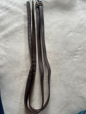 Brown Stirrup Leathers 140cm, Supple, Lightly Used