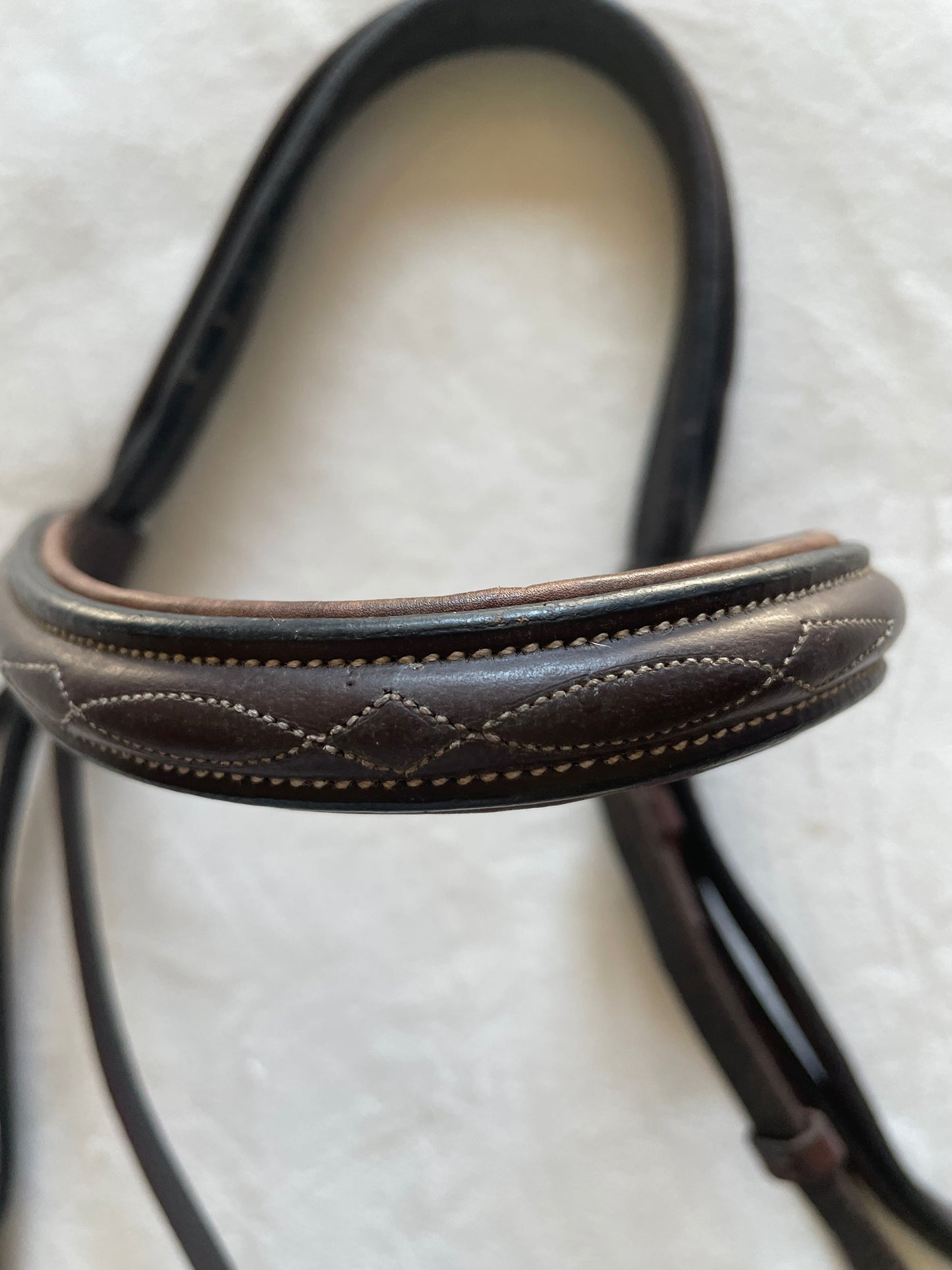 Prestige Monocrown Full-Sized Bridle, Missing Cheek Pieces