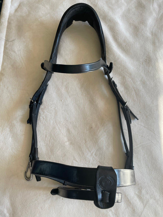 PS of Sweden Wellington Bridle, Black, Bit Clips - Very Nice