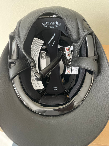 Antares Galaxy Eclipse Glossy Helmet w Crystal Embelishment , Black Glossy, Size Small (Retail $630)