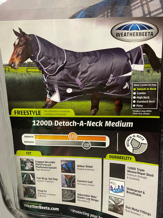 Weatherbeeta Freestyle Detach-A-Neck Medium Blanket (84”) - Used