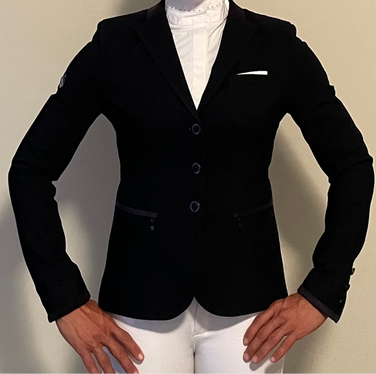 Samshield Victorine Show Jacket, Navy, Size 38 (US 4-6) - New with Tags