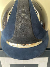 Antares Custom Helmet Blue/Blue Suede - Small (54-56cm) - New in box